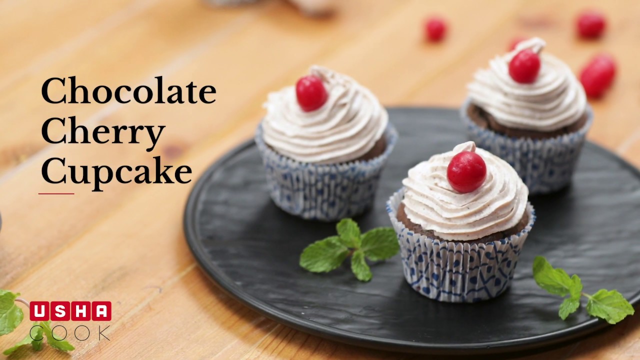 Chocolate Cherry Cupcake